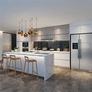 Bộ tủ gỗ cổ điển màu trắng sang trọng bộ